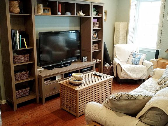 Blank canvas with hardwood floors throughout the home. This space is often used as a living room however it could make a great office space or larger dining space.