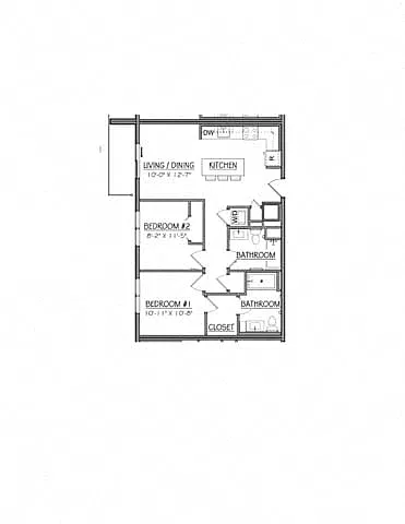 Floor plan Block B2BZ | 2 Bed | 2 Bath
