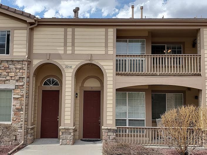 Unit C Front Door (on Left) and Upstairs Balcony
