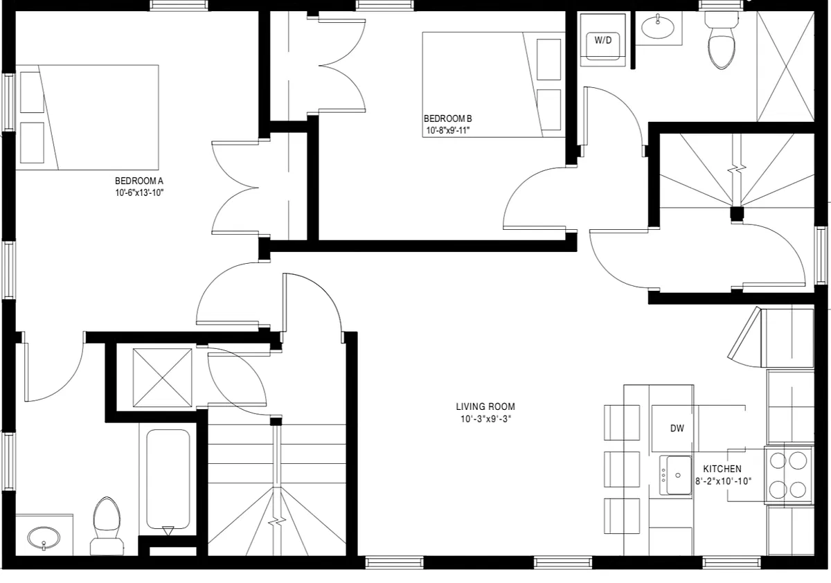 Floor plan 15 East Transit