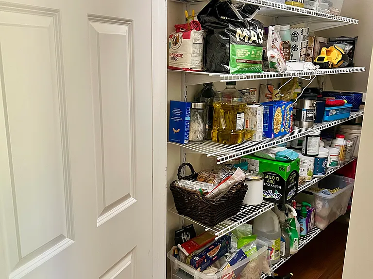 Large pantry and storage next to the kitchen