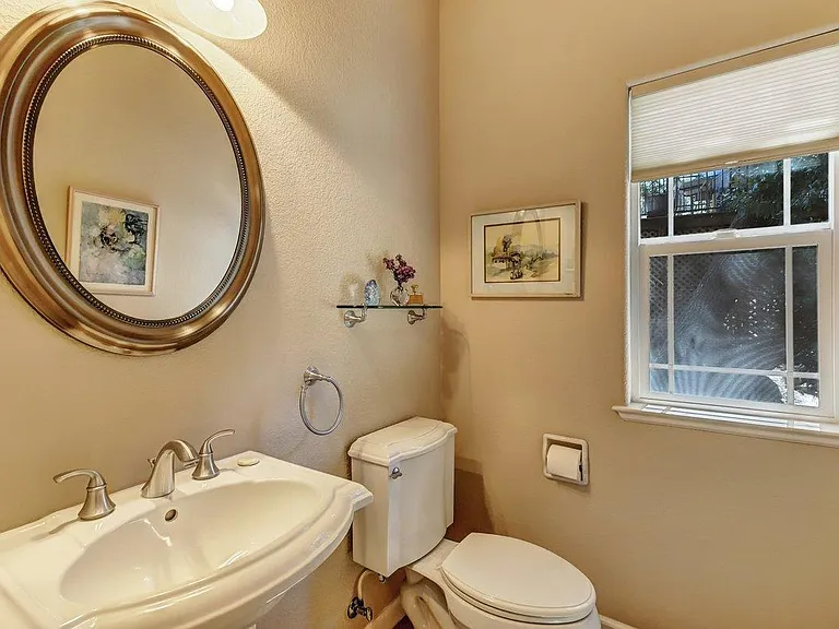 Half bath off kitchen