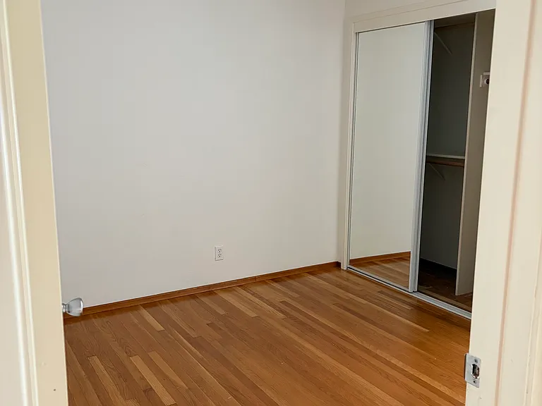 Large bedrooms with fans and closets