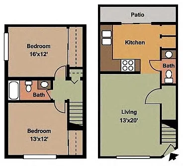 Floor plan B1 - 2x1 Half Bath