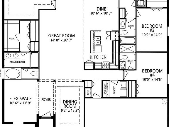 Elevation C - 1st Floor