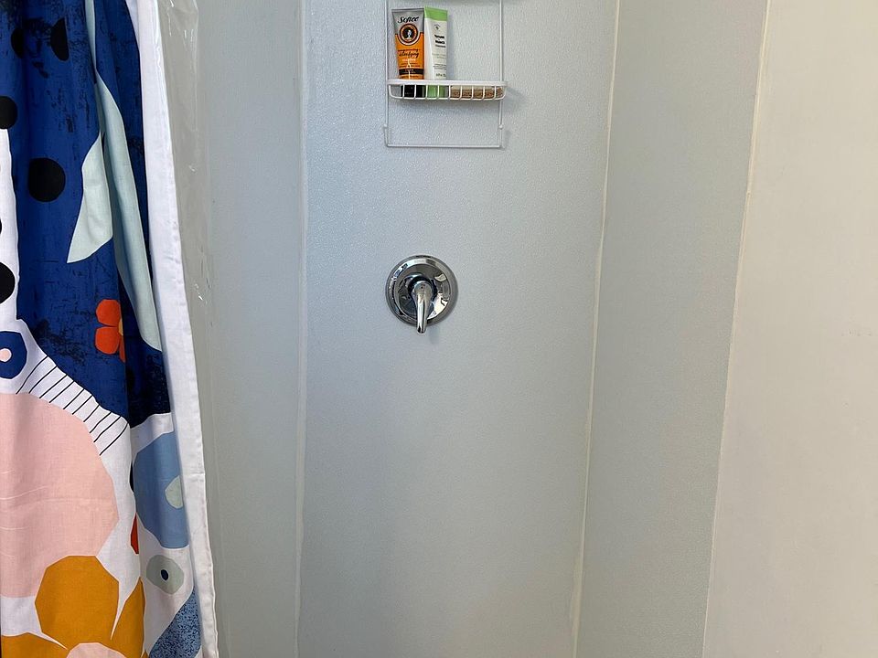 Rainshower and Lake Superior stone shower floor