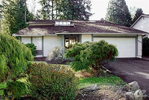 Front of home straight on