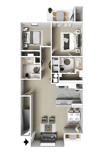 Floor plan 2 X 2