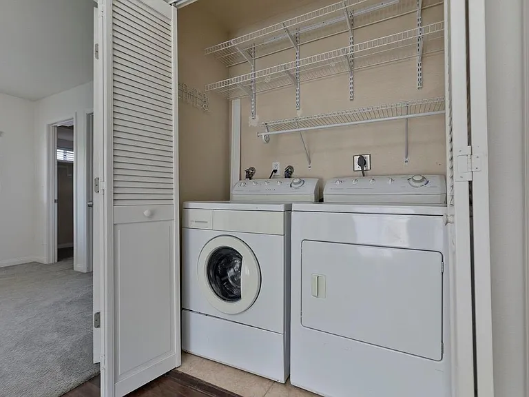 Washer and dryer in unit