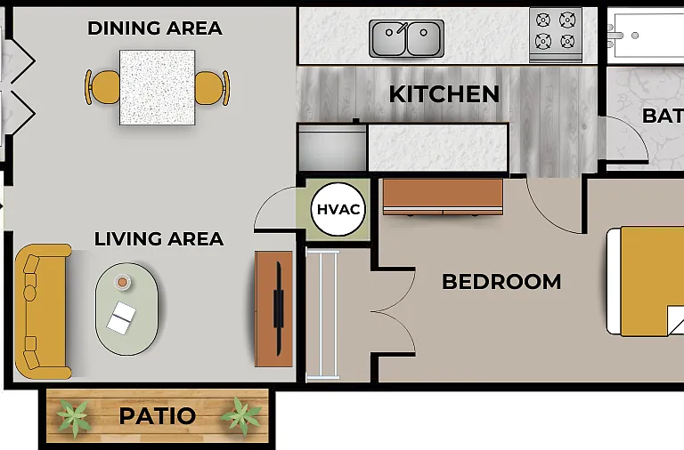 1 BR/1 Bath 1 BR/1 Bath