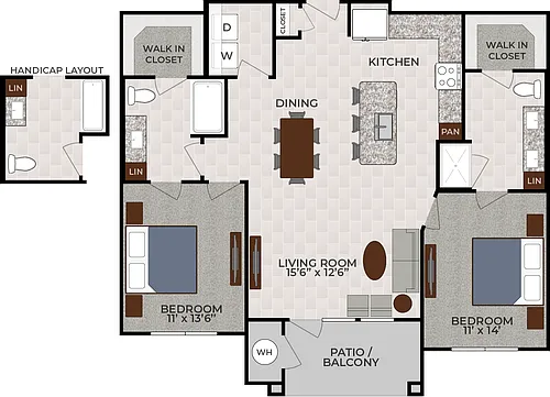 Floor plan 2X2