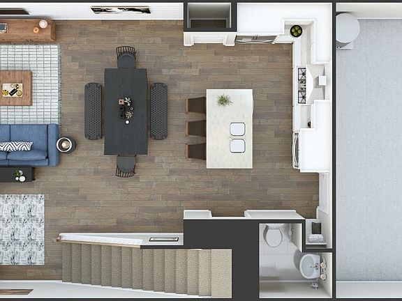 Pennant Square Plan 1 First Floor 3D Floor Plan