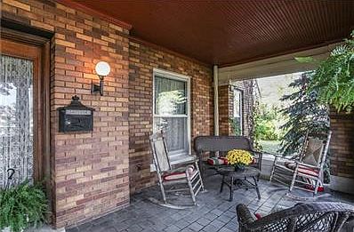 Slate tiled porch for enjoying a cup of tea watching the sunrise.