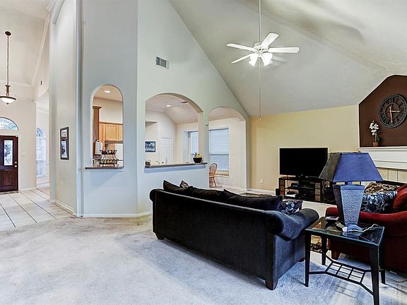 Kitchen is open to the family room