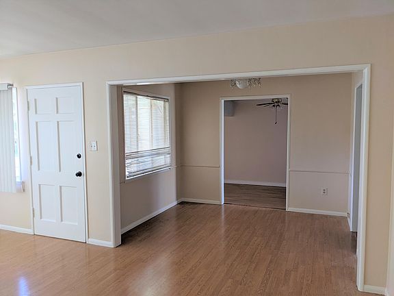 Living room into dining are