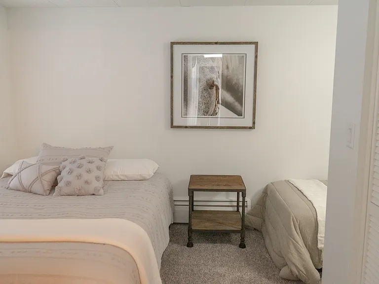 Third Bedroom, Full and Twin Bed. 
1/2 bath ensuite.