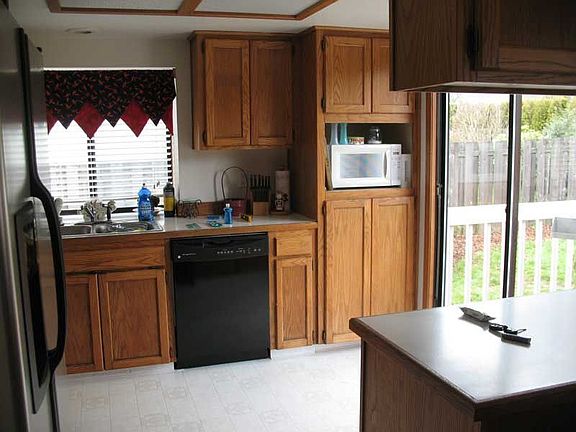 Slider to deck in kitchen