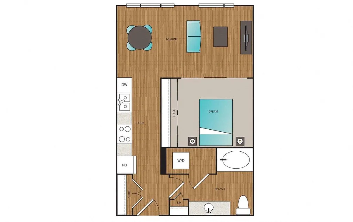 Floor plan Phase I Urban 1x1 C
