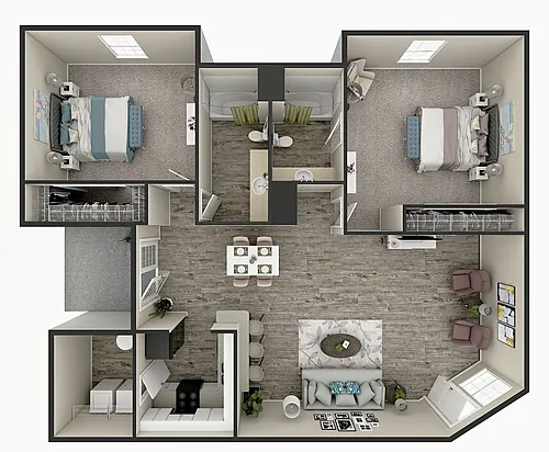 Floor plan 2B2B