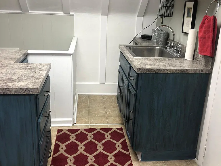 another angle of kitchen area