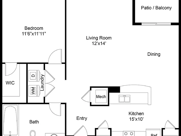 Sanibel 1 | 1 Bedroom | 1 Bath | 747 SF Sanibel 1 | 1 Bedroom | 1 Bath | 747 SF