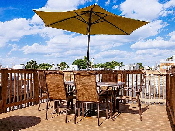 Rooftop deck overlooking the