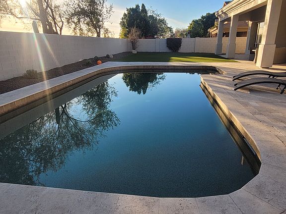 Private pool offers year round sunning and swimming opportunities in the Scottsdale warmth.