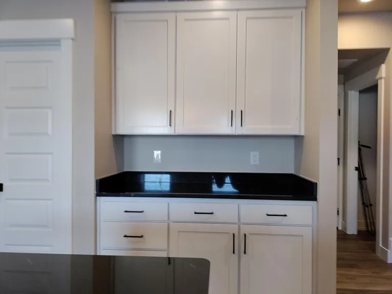 Kitchen alcove with storage