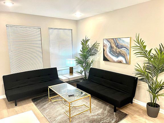 2 sofa beds in living room so you can have guests stay over.