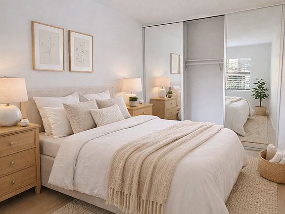 Bedroom - Remodeled Unit - AI Staged