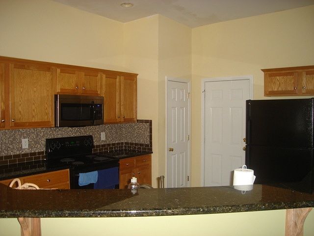 kitchen with fridge provided