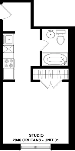 Floor plan studio 1