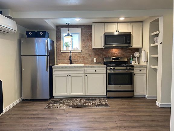 Kitchen with stainless appliances