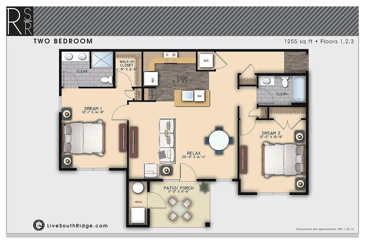 Floor plan 2 Bedroom