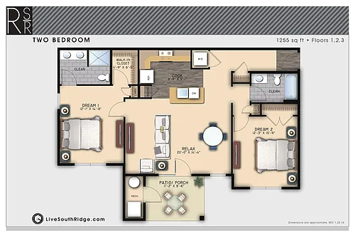 Floor plan 2 Bedroom