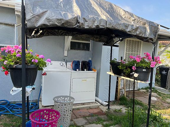 Entrance to the unit and laundry