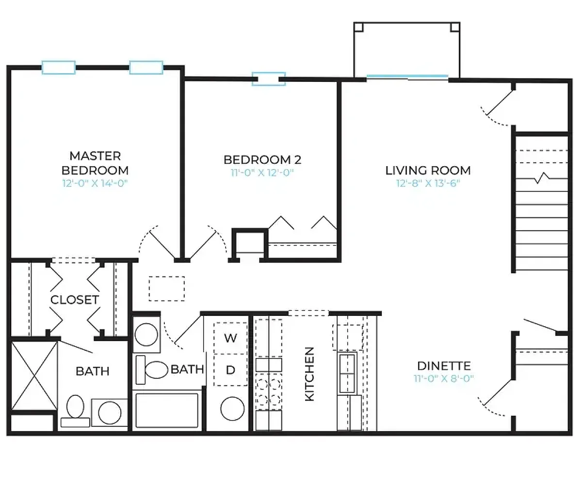 Floor plan Upper Unit
