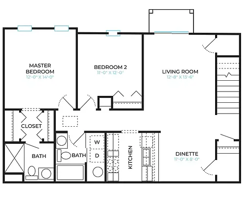 Floor plan Upper Unit