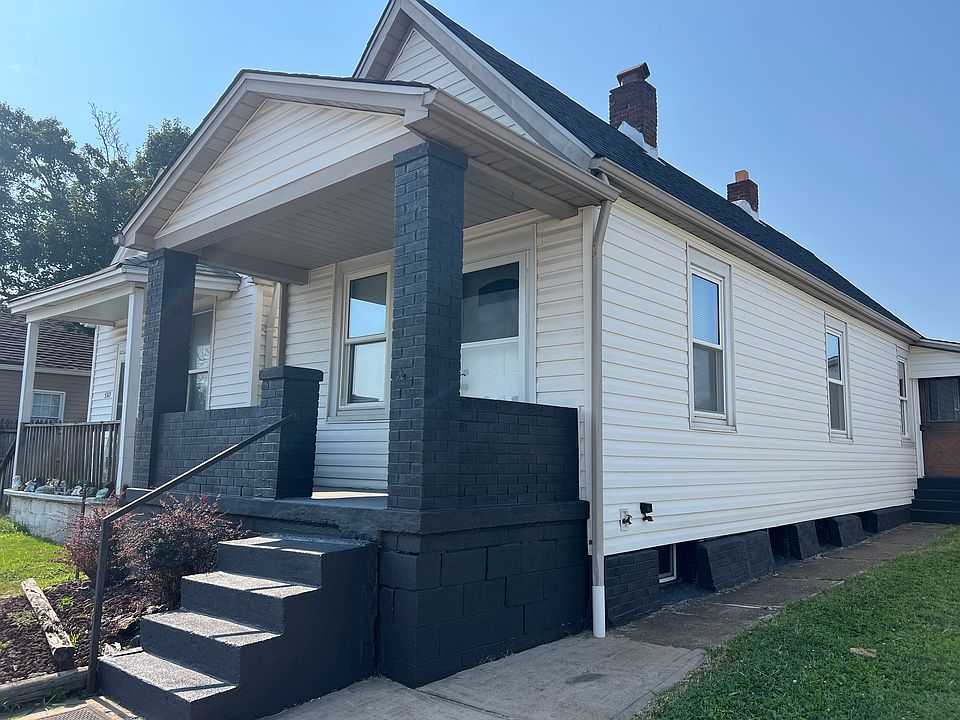 Newly painted porch