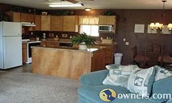 Main Level Open Kitchen/Dining/Living Area