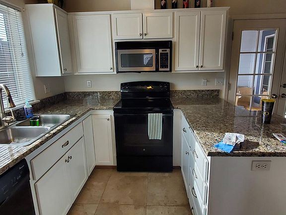 Kitchen with granite counters
