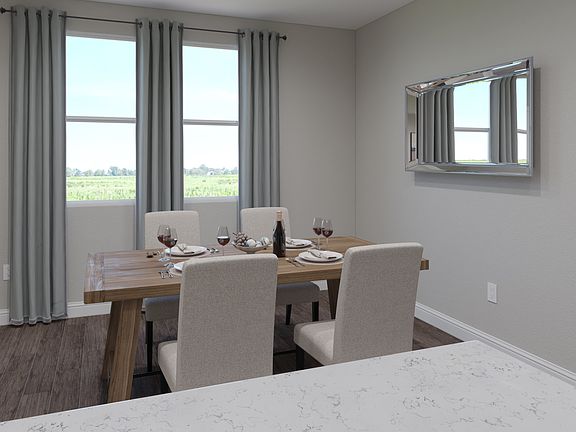 Located near the kitchen, enjoy dinners around the dining room.