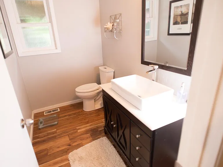 Upstairs half bath