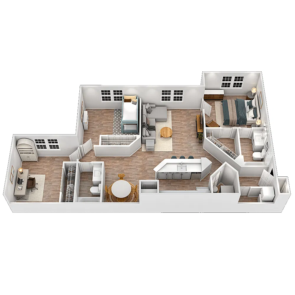 Floor plan Sanctuary - Deluxe