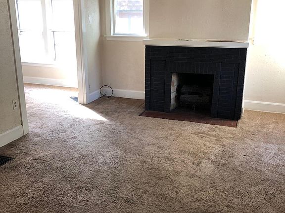 Living room with fire place
