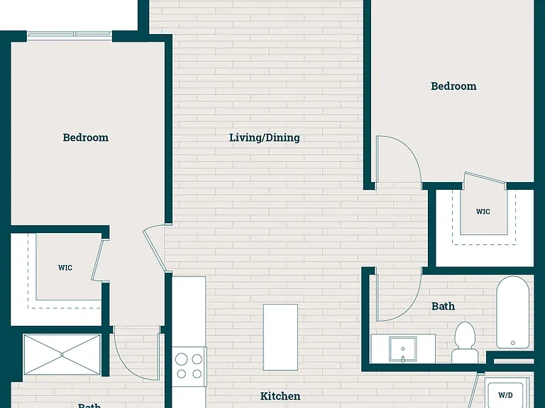 2BR-05 floor plan Atworth