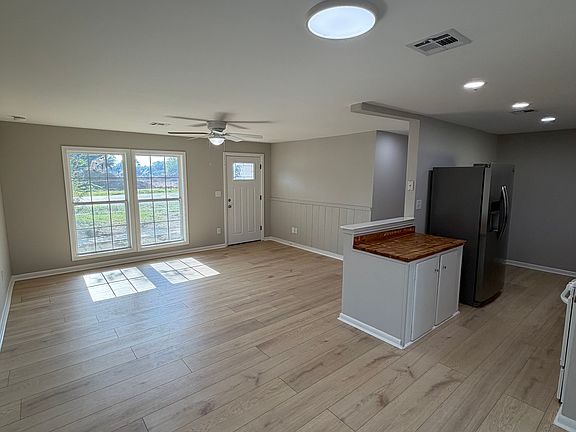 living room and kitchen