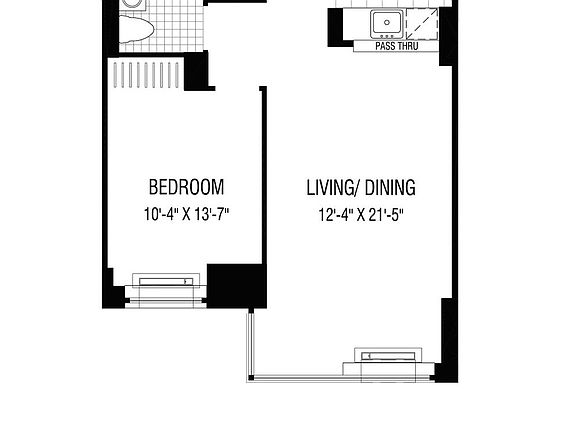 2nd image of 2 Gold St APT 1405