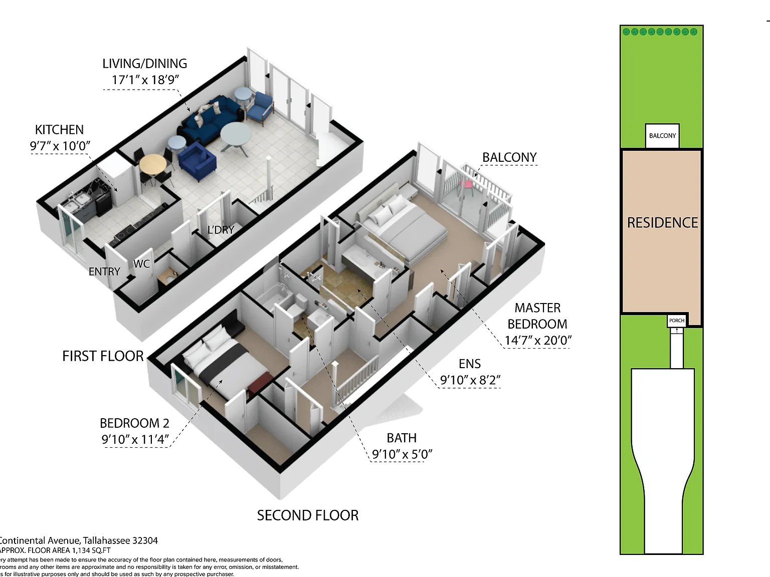 2 bed, 2.5 bath, 1400 sqft, $1,500 — Photo 2