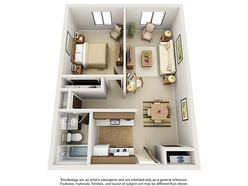 Floor plan 1 Bedroom
